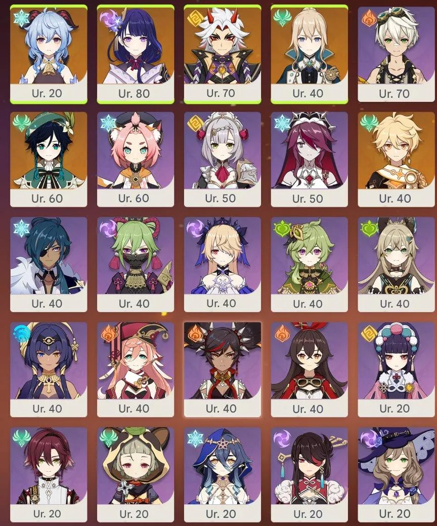 GI1161 High AR44 Boosted with Raiden Shogun, Ganyu, Itto, Venti, Dehya, Keqing, Jean, Bennett C4, Xinyan C4, The Catch 